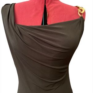 Calvin Klein Full Length 1 Shoulder Dress with matching bangle